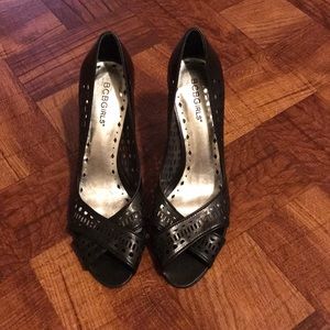 BCBGIRLS Open Toe Heels